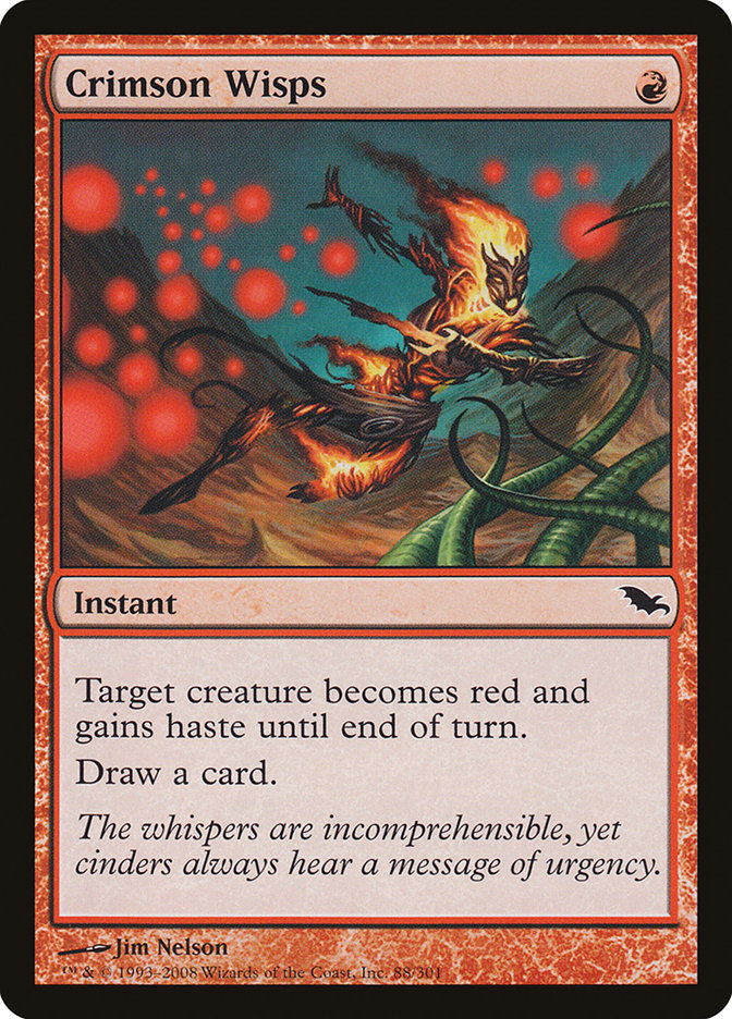 Crimson Wisps [Shadowmoor] MTG Single Magic: The Gathering | Red Claw Gaming