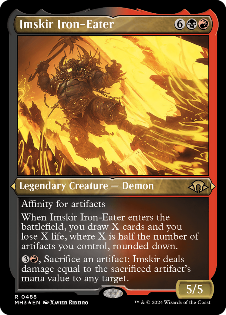 Imskir Iron-Eater (Foil Etched) [Modern Horizons 3] MTG Single Magic: The Gathering    | Red Claw Gaming