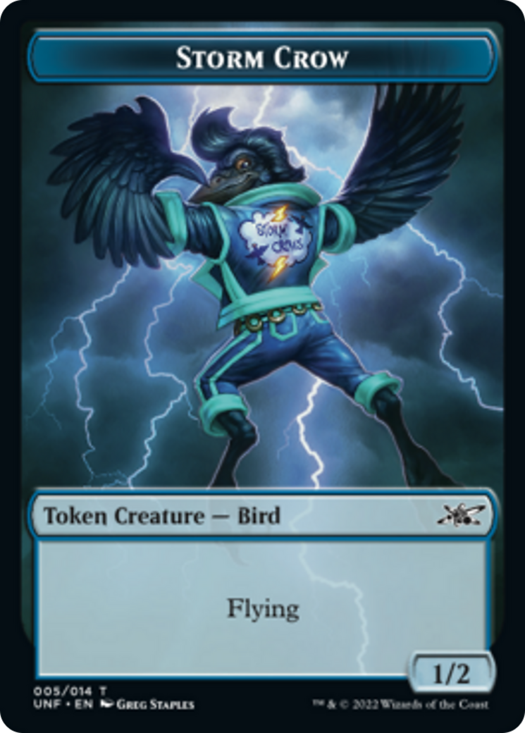 Cat // Storm Crow Double-Sided Token [Unfinity Tokens] MTG Single Magic: The Gathering | Red Claw Gaming