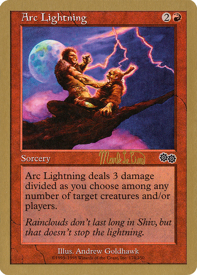 Arc Lightning (Mark Le Pine) [World Championship Decks 1999] MTG Single Magic: The Gathering | Red Claw Gaming