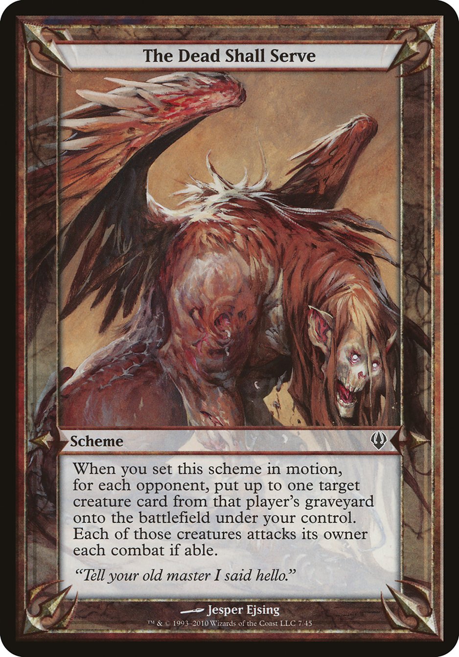 The Dead Shall Serve (Schemes) [Archenemy Schemes] MTG Single Magic: The Gathering | Red Claw Gaming