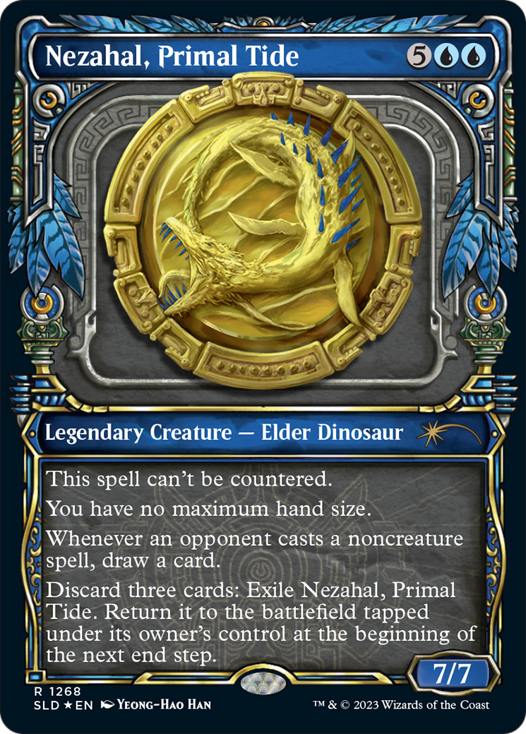 Nezahal, Primal Tide (Halo Foil) [Secret Lair Drop Series] MTG Single Magic: The Gathering | Red Claw Gaming