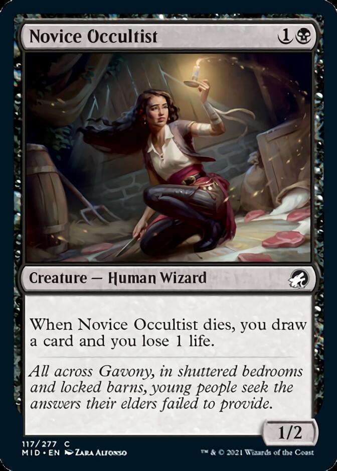 Novice Occultist [Innistrad: Midnight Hunt] MTG Single Magic: The Gathering | Red Claw Gaming