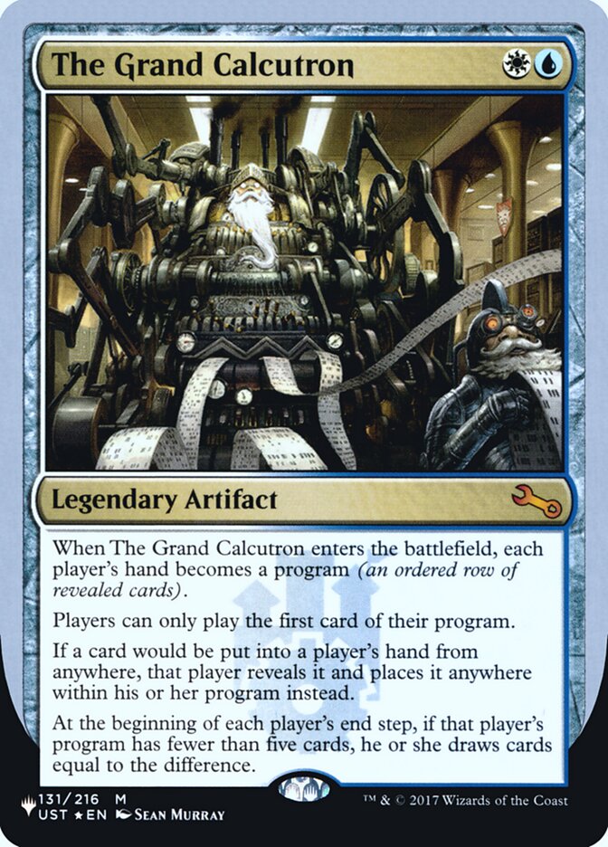 The Grand Calcutron (Unfinity Foil Edition) [The List] MTG Single Magic: The Gathering | Red Claw Gaming