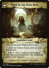 Profane Procession // Tomb of the Dusk Rose [Rivals of Ixalan Prerelease Promos] MTG Single Magic: The Gathering | Red Claw Gaming