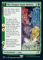 The Dragon-Kami Reborn // Dragon-Kami's Egg (Showcase Soft Glow) [Kamigawa: Neon Dynasty] MTG Single Magic: The Gathering    | Red Claw Gaming
