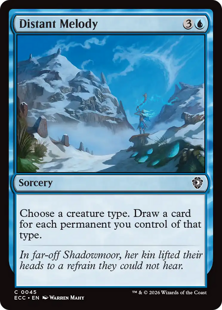 Distant Melody [Lorwyn Eclipsed Commander] MTG Single Magic: The Gathering | Red Claw Gaming