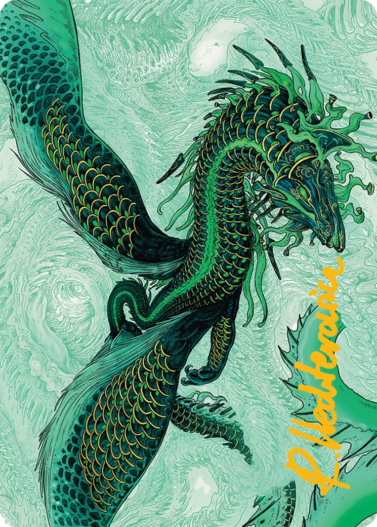 Teval, Arbiter of Virtue Art Card (38/54) [Tarkir: Dragonstorm Art Series] MTG Single Magic: The Gathering | Red Claw Gaming