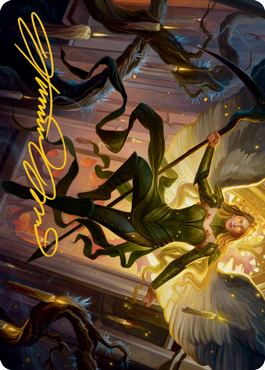 Sigarda, Champion of Light Art Card (Gold-Stamped Signature) [Innistrad: Midnight Hunt Art Series] MTG Single Magic: The Gathering | Red Claw Gaming