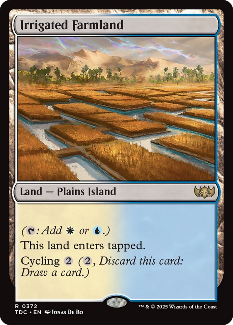 Irrigated Farmland [Tarkir: Dragonstorm Commander] MTG Single Magic: The Gathering | Red Claw Gaming