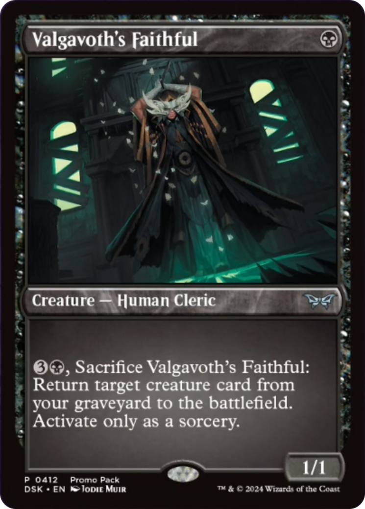 Valgavoth's Faithful (Promo Pack) [Duskmourn: House of Horror Promos] MTG Single Magic: The Gathering | Red Claw Gaming