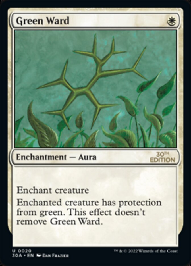 Green Ward [30th Anniversary Edition] MTG Single Magic: The Gathering | Red Claw Gaming