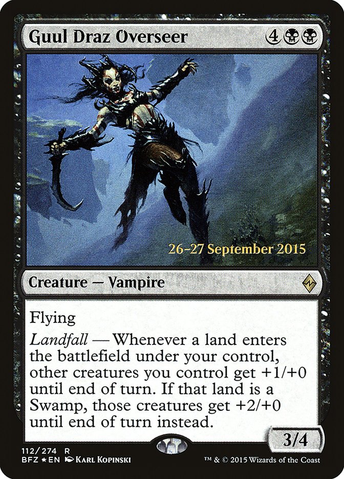 Guul Draz Overseer [Battle for Zendikar Prerelease Promos] MTG Single Magic: The Gathering | Red Claw Gaming