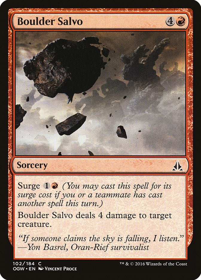 Boulder Salvo [Oath of the Gatewatch] MTG Single Magic: The Gathering | Red Claw Gaming