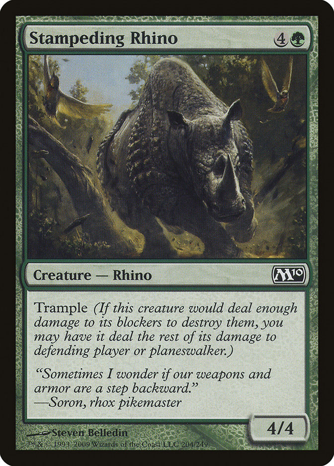 Stampeding Rhino [Magic 2010] MTG Single Magic: The Gathering | Red Claw Gaming