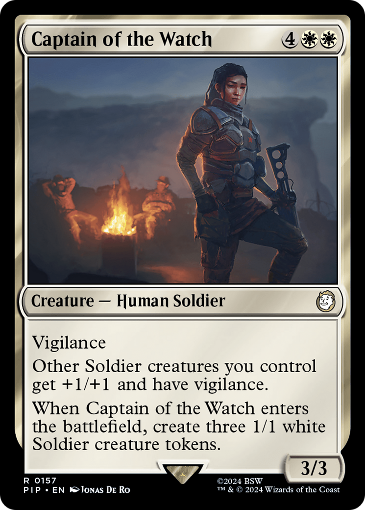 Captain of the Watch [Fallout] MTG Single Magic: The Gathering    | Red Claw Gaming
