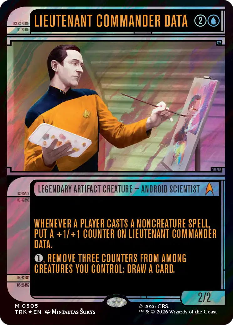 Lieutenant Commander Data (Showcase) (Surge Foil) [Star Trek] MTG Single Magic: The Gathering | Red Claw Gaming