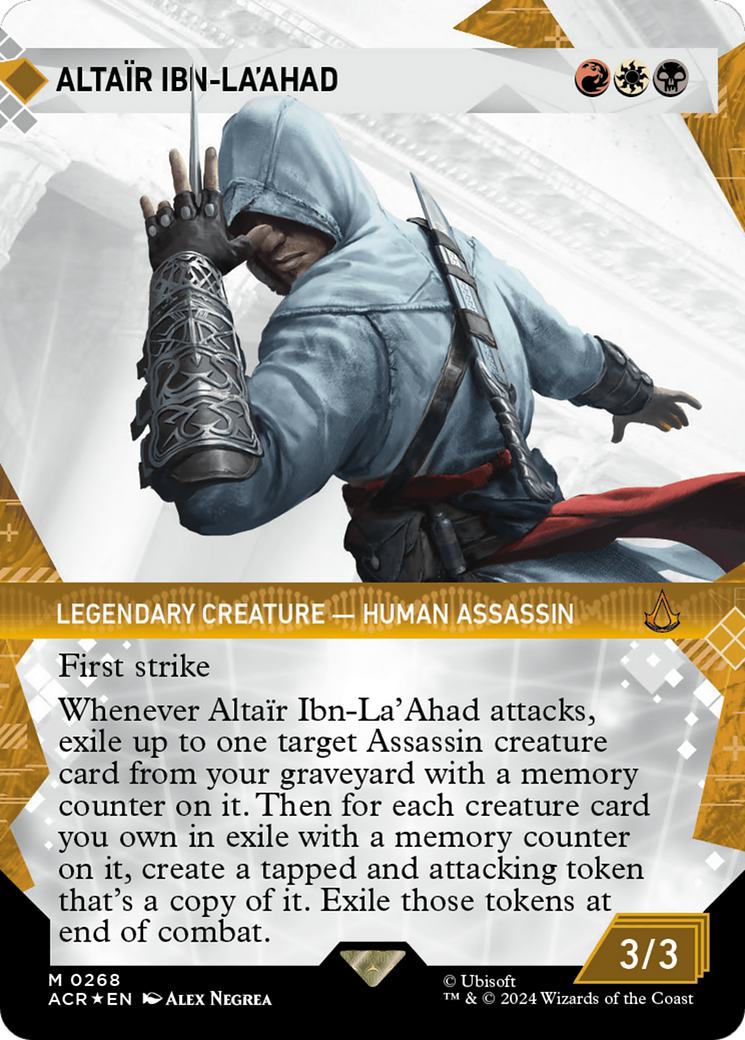 Altair Ibn-La'Ahad (Showcase) (Textured Foil) [Assassin's Creed] MTG Single Magic: The Gathering | Red Claw Gaming