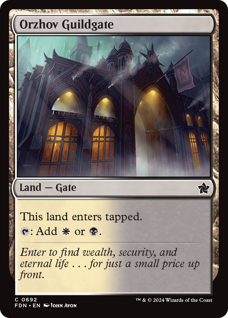 Orzhov Guildgate [Foundations] MTG Single Magic: The Gathering | Red Claw Gaming
