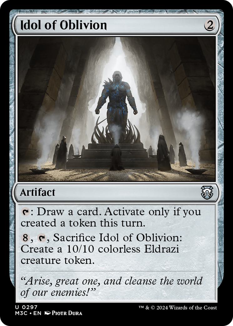 Idol of Oblivion (Ripple Foil) [Modern Horizons 3 Commander] MTG Single Magic: The Gathering | Red Claw Gaming