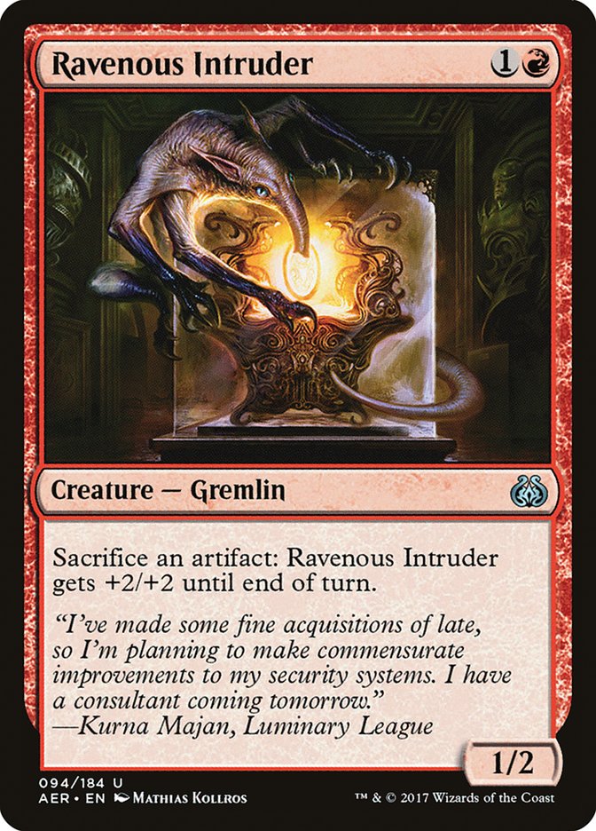 Ravenous Intruder [Aether Revolt] MTG Single Magic: The Gathering | Red Claw Gaming