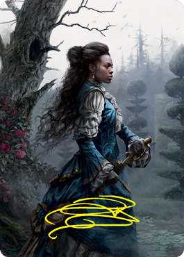 Mina Harker Art Card (Gold-Stamped Signature) [Innistrad: Crimson Vow Art Series] MTG Single Magic: The Gathering | Red Claw Gaming