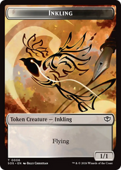 Fractal (0004) // Inkling (006) Double-Sided Token [Secrets of Strixhaven Tokens] MTG Single Magic: The Gathering | Red Claw Gaming