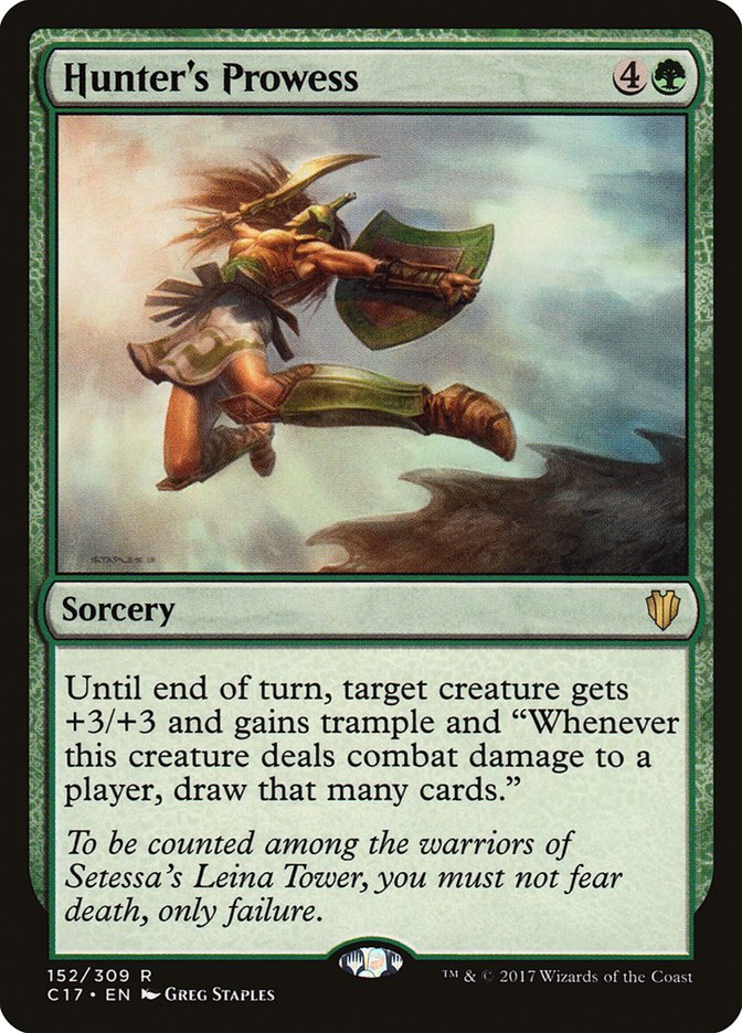 Hunter's Prowess [Commander 2017] MTG Single Magic: The Gathering | Red Claw Gaming