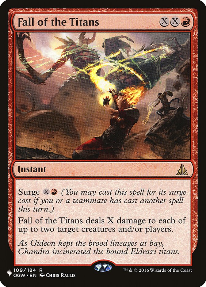 Fall of the Titans [The List] MTG Single Magic: The Gathering | Red Claw Gaming