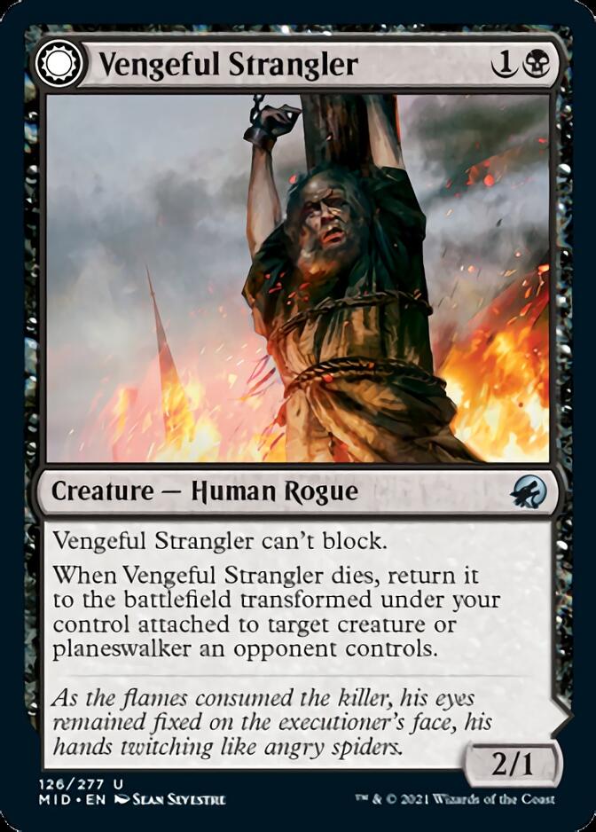 Vengeful Strangler // Strangling Grasp [Innistrad: Midnight Hunt] MTG Single Magic: The Gathering | Red Claw Gaming