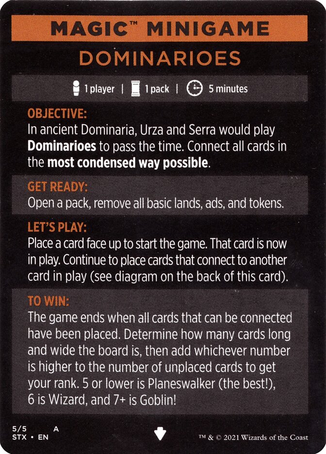 Dominarioes (Magic Minigame) [Strixhaven: School of Mages Minigame] MTG Single Magic: The Gathering | Red Claw Gaming