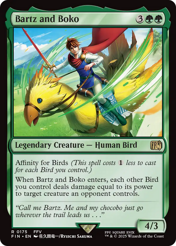 Bartz and Boko [FINAL FANTASY] MTG Single Magic: The Gathering | Red Claw Gaming