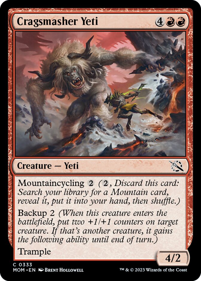 Cragsmasher Yeti [March of the Machine] MTG Single Magic: The Gathering    | Red Claw Gaming