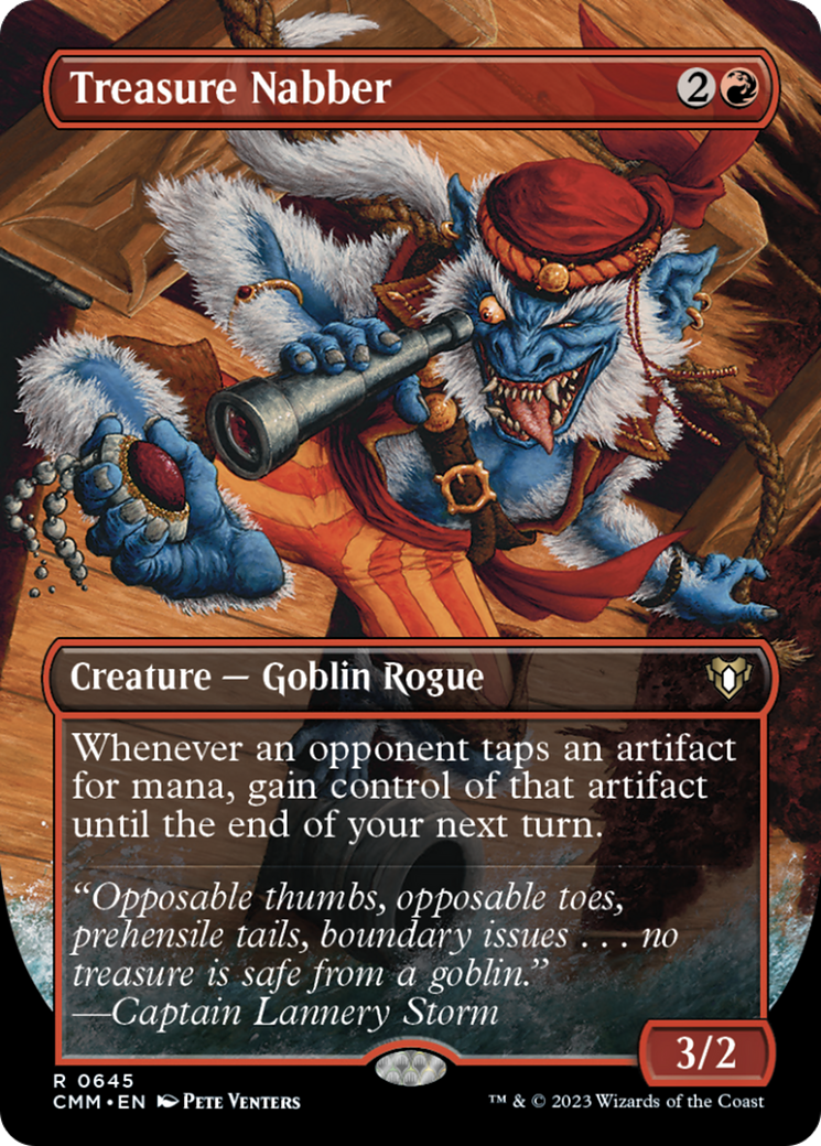 Treasure Nabber (Borderless Alternate Art) [Commander Masters] MTG Single Magic: The Gathering | Red Claw Gaming