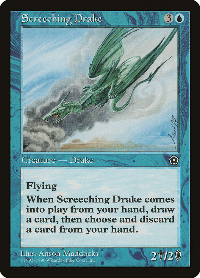 Screeching Drake [Portal Second Age] MTG Single Magic: The Gathering | Red Claw Gaming