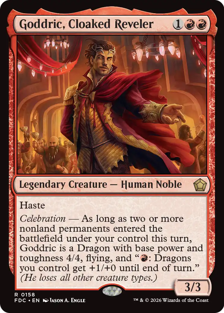 Goddric, Cloaked Reveler [Foundations Commander] | Red Claw Gaming