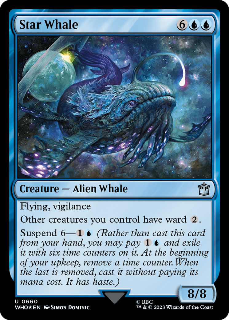 Star Whale (Surge Foil) [Doctor Who] MTG Single Magic: The Gathering | Red Claw Gaming