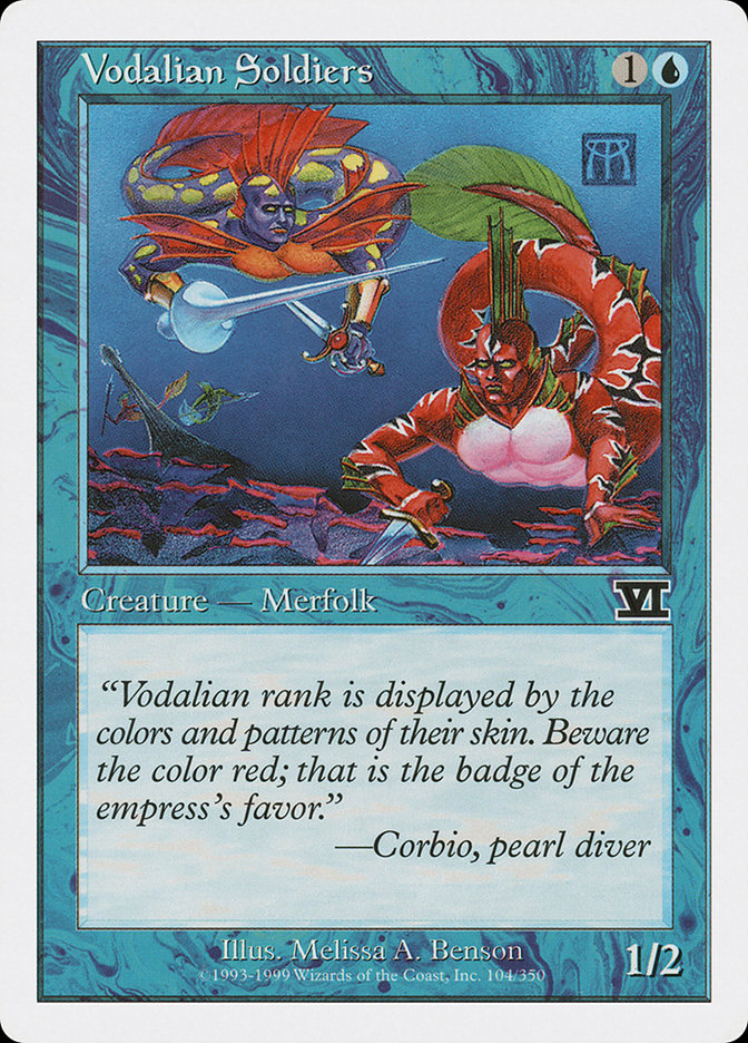 Vodalian Soldiers [Classic Sixth Edition] MTG Single Magic: The Gathering | Red Claw Gaming