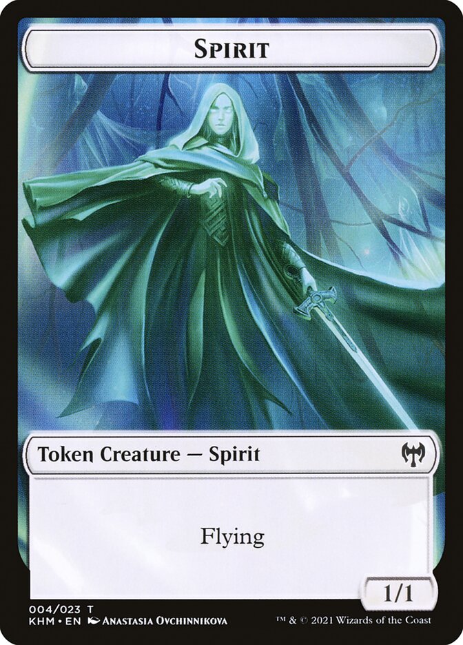 Treasure // Spirit Double-Sided Token [Kaldheim Tokens] MTG Single Magic: The Gathering | Red Claw Gaming