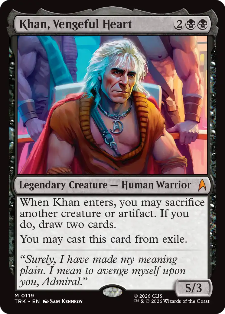 Khan, Vengeful Heart [Star Trek] MTG Single Magic: The Gathering | Red Claw Gaming