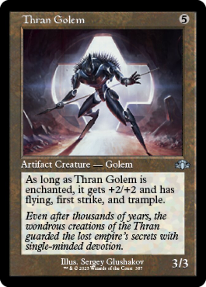 Thran Golem (Retro) [Dominaria Remastered] MTG Single Magic: The Gathering | Red Claw Gaming