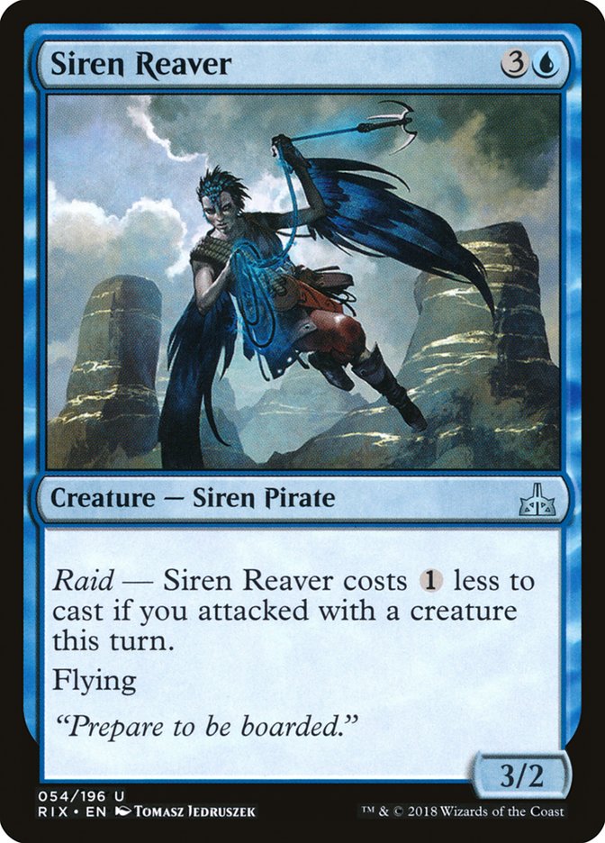 Siren Reaver [Rivals of Ixalan] MTG Single Magic: The Gathering | Red Claw Gaming