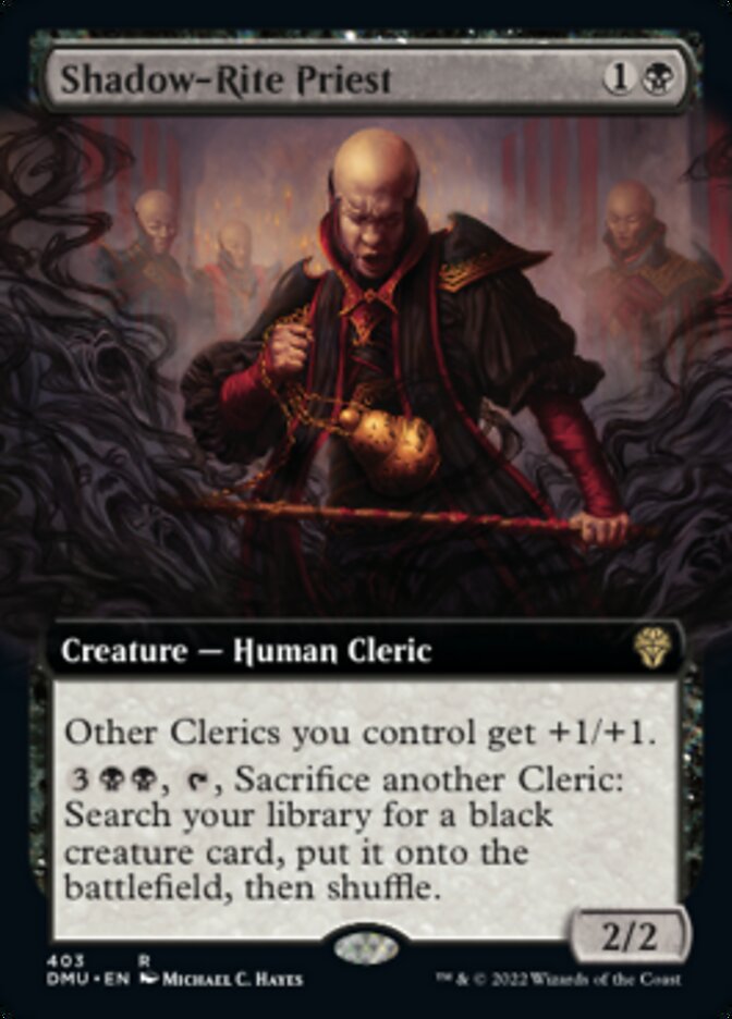 Shadow-Rite Priest (Extended Art) [Dominaria United] MTG Single Magic: The Gathering | Red Claw Gaming