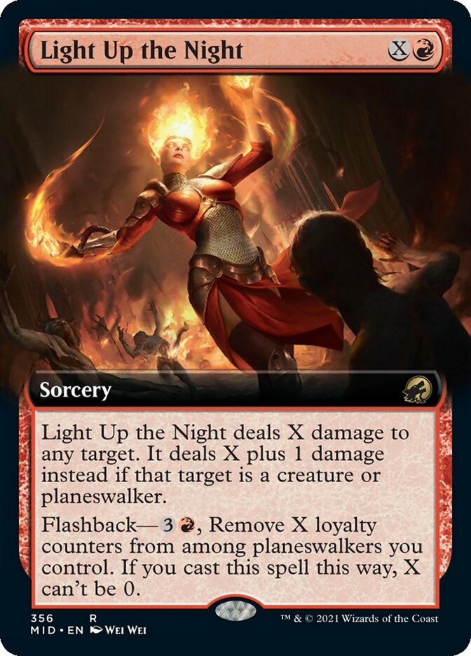 Light Up the Night (Extended Art) [Innistrad: Midnight Hunt] MTG Single Magic: The Gathering | Red Claw Gaming