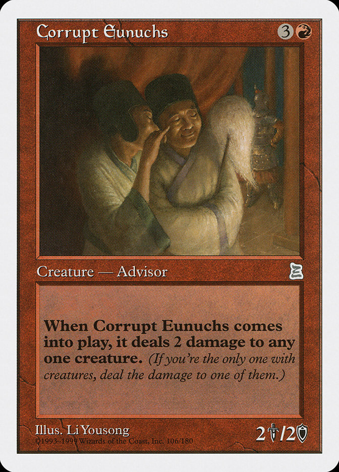 Corrupt Eunuchs [Portal Three Kingdoms] MTG Single Magic: The Gathering | Red Claw Gaming