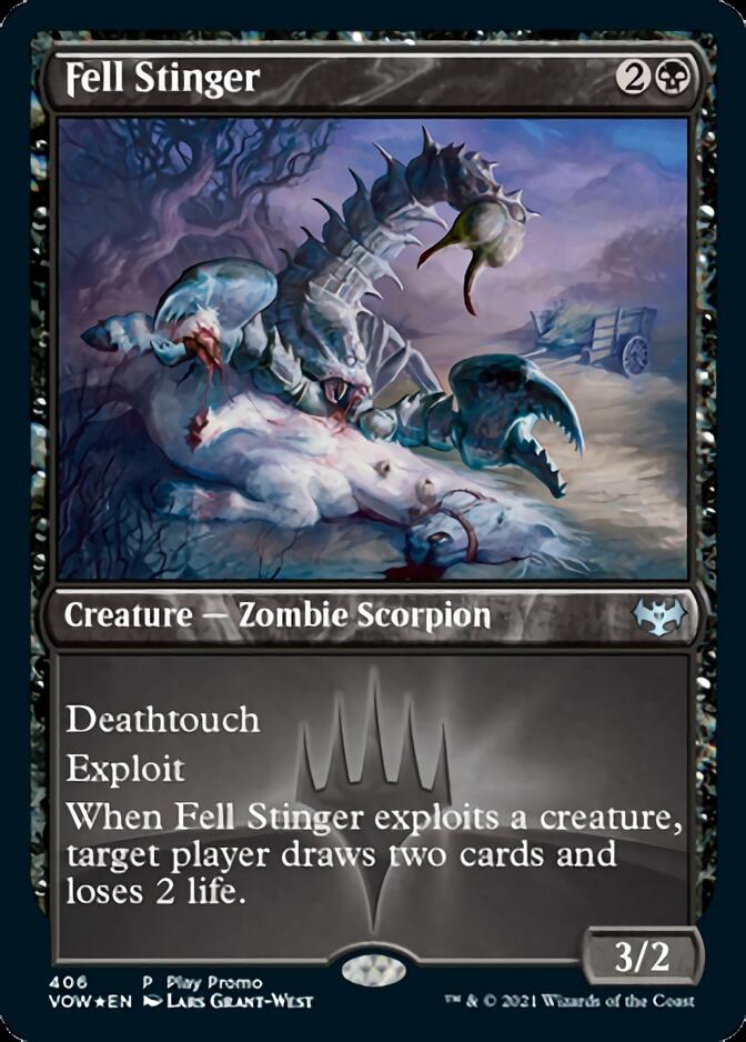 Fell Stinger (Play Promo) [Innistrad: Crimson Vow] MTG Single Magic: The Gathering | Red Claw Gaming