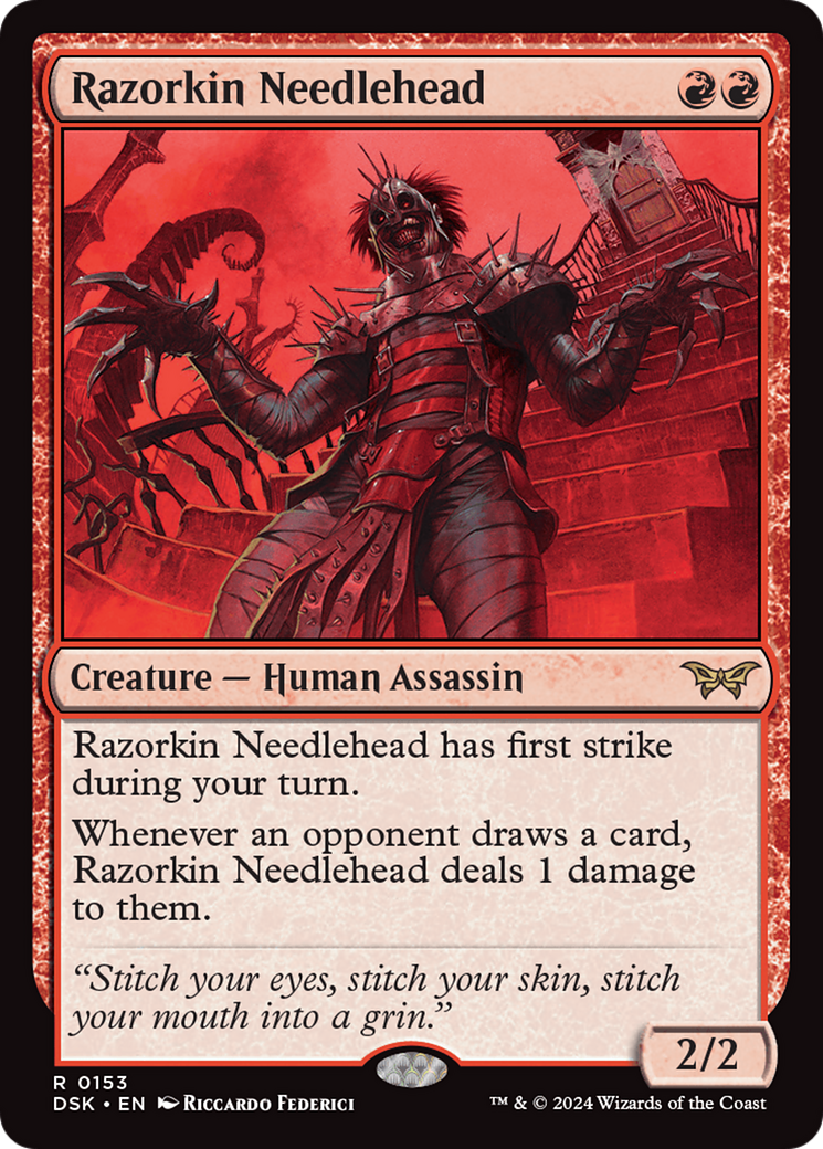 Razorkin Needlehead [Duskmourn: House of Horror] MTG Single Magic: The Gathering | Red Claw Gaming