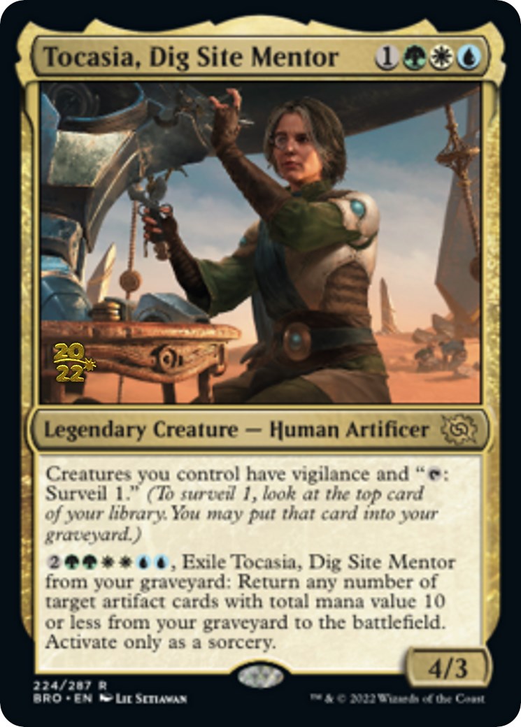 Tocasia, Dig Site Mentor [The Brothers' War Prerelease Promos] MTG Single Magic: The Gathering | Red Claw Gaming