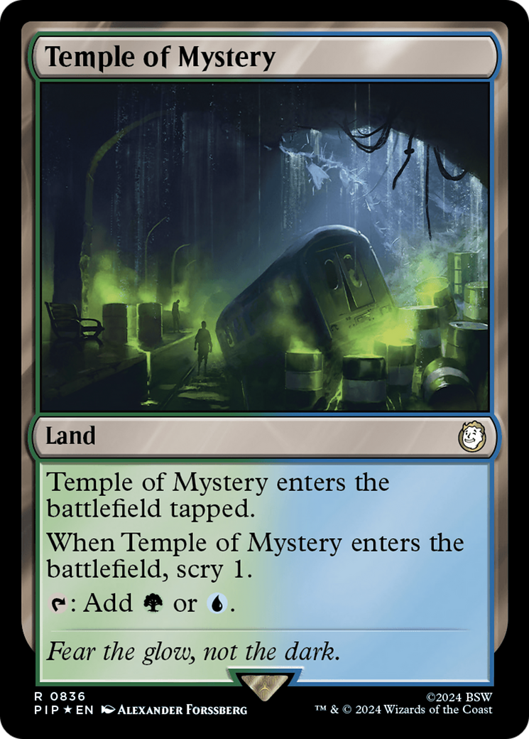 Temple of Mystery (Surge Foil) [Fallout] MTG Single Magic: The Gathering    | Red Claw Gaming