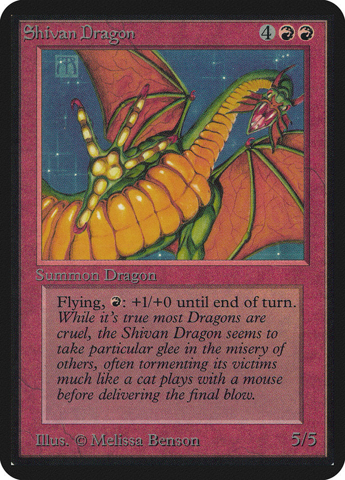 Shivan Dragon [Alpha Edition] MTG Single Magic: The Gathering | Red Claw Gaming